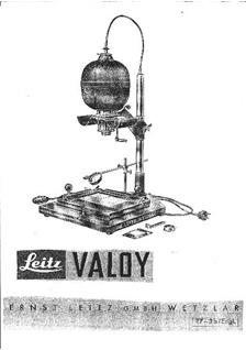 Leica Vasex manual. Camera Instructions.